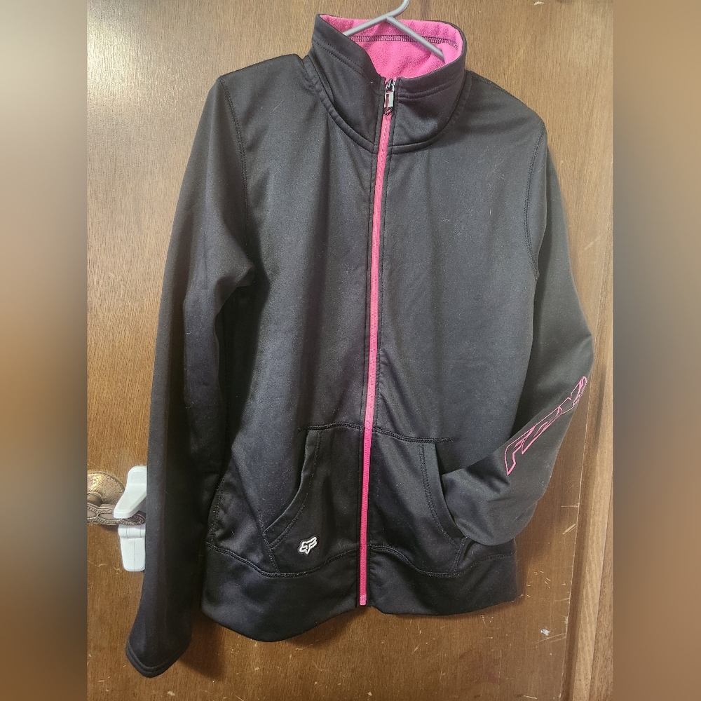 💥3for$15💥 Fox Riders Black And Pink Zip Up Sweater XL